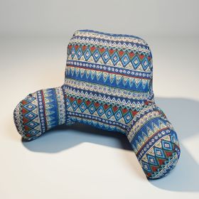 1pc Bohemian Reading Pillow With Armrests, Back Support Cushion For Reading And TV Viewing, , Multi-functional Pillow For Bed, Sofa, Chair, Offic (Option: 55X20X35cm)