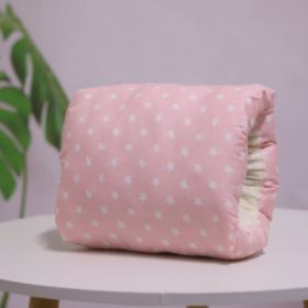 Adjustable Baby Cotton Nursing Arm Pillow Breastfeeding Washable Baby Infant Nursing Breastfeeding Pillow Cushion Arm Pad (Option: Pink stars-25X23CM)